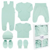 7-dielna dojčenská súpravička do pôrodnice New Baby I AM mätová 56 (0-3m) 7-dielna dojčenská súpravička do pôrodnice New Baby I AM mätová 56 (0-3m)