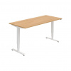 Hobis Pracovný stôl RUN, ZO, 3S, 180x64,5-130,5x80 cm, dub/biela Hobis Pracovný stôl RUN, ZO, 3S, 180x64,5-130,5x80 cm, dub/biela