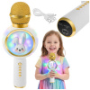 Eoshop Mikrofon karaoke bezprzewodowy biały Izoxis 27047 Eoshop Mikrofon karaoke bezprzewodowy biały Izoxis 27047