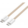 Unitek USB C PD 100W béžový 1m magneticky navíjateľný kábel Unitek USB C PD 100W béžový 1m magneticky navíjateľný kábel