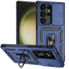 Gumený kryt FOLDING Camshield na Samsung Galaxy S24 Ultra 5G - Modrá Gumený kryt FOLDING Camshield na Samsung Galaxy S24 Ultra 5G - Modrá