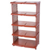 Regál Strend Pro, na topánky, 5 priečkový, plast, ratan, 48x30,5x86 cm Regál Strend Pro, na topánky, 5 priečkový, plast, ratan, 48x30,5x86 cm