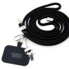 Karl Lagerfeld Universal Crossbody Popruh Cord and Ikonik Pins KLUCNMSCKIK čierne Karl Lagerfeld Universal Crossbody Popruh Cord and Ikonik Pins KLUCNMSCKIK čierne