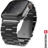 Kovový Remienok Swissten pre Apple Watch 38-40 mm čierny 46000301 Kovový Remienok Swissten pre Apple Watch 38-40 mm čierny 46000301