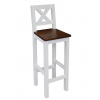 Rustikálna barová stolička SWEET HOME BAR23 Barevné provedení: Bílá - bílá Rustikálna barová stolička SWEET HOME BAR23 Barevné provedení: Bílá - bílá