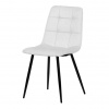 Autronic Židle jídelní, bílá látka, čtyřnohá kovová podnož, černý mat DCL-X7015 WT2 Autronic Židle jídelní, bílá látka, čtyřnohá kovová podnož, černý mat DCL-X7015 WT2