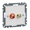 Zásuvka audio 2xCINCH biela Merten SysM (Schneider) Zásuvka audio 2xCINCH biela Merten SysM (Schneider)