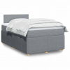 Box spring postel s matrací světle šedá 120 x 200 cm textil 3289716 Box spring postel s matrací světle šedá 120 x 200 cm textil 3289716