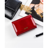 Peňaženka - Rovicky Portfólio Prírodná koža Červená 8804-mirn-3472 produkt Červenej ženy (Lakovaná dámska peňaženka vyrobená z prírodnej kože s P)