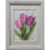 Ružové tulipány - Mária Lenárdová, originálny, ručne maľovaný obraz S (do veľkosti 45x45cm) Viac farieb Ružové tulipány - Mária Lenárdová, originálny, ručne maľovaný obraz S (do veľkosti 45x45cm) Viac farieb