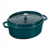 Staub Cocotte hrniec, oválny, 31cm / 5,5l, morská modrá Staub Cocotte hrniec, oválny, 31cm / 5,5l, morská modrá