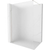 Mexen Kioto-X sprchová stena Walk-in 160 x 200 cm, námraza 10 mm, kartáčovaný nikel - 800-160-101-97-30-X Mexen Kioto-X sprchová stena Walk-in 160 x 200 cm, námraza 10 mm, kartáčovaný nikel - 800-160-101-97-30-X