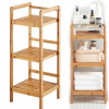 Bambusový rohový regál do kúpeľne s 3 policami 33x33x75 cm (Objevte ideálne riešenie pre úložný priestor s týmto stojacím bambusovým regálom do kúpeľne od Cozy Home, ktorý poskytuje tri police pre vaš Bambusový rohový regál do kúpeľne s 3 policami 33x33x75 cm (Objevte ideálne riešenie pre úložný priestor s týmto stojacím bambusovým regálom do kúpeľne od Cozy Home, ktorý poskytuje tri police pre vaš