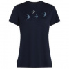 Icebreaker Merino 150 Tech Lite SS Tee Bird Transit Women modrá S Icebreaker Merino 150 Tech Lite SS Tee Bird Transit Women modrá S
