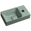 Sapho PICCOLINO betonové umývátko 30,8x17cm, baterie vpravo, zelená mat Sapho PICCOLINO betonové umývátko 30,8x17cm, baterie vpravo, zelená mat