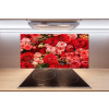 Panel do kuchyne Červené kvety 100x50 cm Panel do kuchyne Červené kvety 100x50 cm