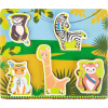 Drevená džungľa puzzle zvieratá 5 prvkov Drevená džungľa puzzle zvieratá 5 prvkov