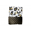 Deka Leopard/minky hnedá 60x70 cm – detská deka s leopardím motívom Deka Leopard/minky hnedá 60x70 cm – detská deka s leopardím motívom
