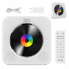 Prenosný CD prehrávač s Bluetooth, Hi-Fi reproduktormi a FM rádiom, biely Prenosný CD prehrávač s Bluetooth, Hi-Fi reproduktormi a FM rádiom, biely