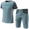 Komplet DYNAFIT Alpine 2 S/S Tee M + Transalper Dynastretch Shorts M Smoke Blue Komplet DYNAFIT Alpine 2 S/S Tee M + Transalper Dynastretch Shorts M Smoke Blue