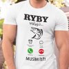 Tričko s potlačou Ryby volajú Dámsky Biela S Tričko s potlačou Ryby volajú Dámsky Biela S