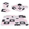 Ecotoys Pěnová podložka s plotem puzzle suchý bazén 36 ks Ecotoys Pěnová podložka s plotem puzzle suchý bazén 36 ks