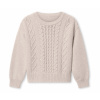 Tchibo - Detský pletený pulóver - pre dámy - veľ. 122/128 - farba: béžová Tchibo - Detský pletený pulóver - pre dámy - veľ. 122/128 - farba: béžová