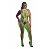 Ouch! Glow in the Dark Bodystocking with Halterneck Neon Green Ouch! Glow in the Dark Bodystocking with Halterneck Neon Green