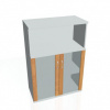 Policová skriňa Strong, 80x115,2x40 cm, jelša/sivá Policová skriňa Strong, 80x115,2x40 cm, jelša/sivá