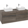 VILLEROY & BOCH Collaro závesná skrinka pod dve umývadlá na dosku, 4 zásuvky, s LED osvetlením, 1400 x 500 x 548 mm, Stone Oak, C048B0RK VILLEROY & BOCH Collaro závesná skrinka pod dve umývadlá na dosku, 4 zásuvky, s LED osvetlením, 1400 x 500 x 548 mm, Stone Oak, C048B0RK