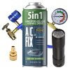 Chladivo AC FIX 5v1, Tesniaci prostriedok, UV farbivo, Plyn R1234yf, Hadica, Baterka A Chladivo AC FIX 5v1, Tesniaci prostriedok, UV farbivo, Plyn R1234yf, Hadica, Baterka A