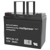 multipower MPC36-12I 302193 olovený akumulátor 12 V 36 Ah olovený so skleneným rúnom (š x v x h) 197 x 168 x 131 mm skrutkované M6 odolné proti viacerým; 302193 multipower MPC36-12I 302193 olovený akumulátor 12 V 36 Ah olovený so skleneným rúnom (š x v x h) 197 x 168 x 131 mm skrutkované M6 odolné proti viacerým; 302193
