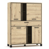 Casarredo Komoda 4D1S BUCKET dub artisan/wenge Casarredo Komoda 4D1S BUCKET dub artisan/wenge