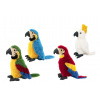 Papagáj plyš 13x27x13cm 4 farby 0+ Papagáj plyš 13x27x13cm 4 farby 0+