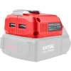 EXTOL PREMIUM nabíječka aku pro USB zařízení, se světlem, SHARE20V, bez baterie, 5V/2A 8891896 EXTOL PREMIUM nabíječka aku pro USB zařízení, se světlem, SHARE20V, bez baterie, 5V/2A 8891896
