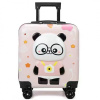 Detský cestovný kufor na kolieskach s teleskopickou rukoväťou - PINK PANDA Detský cestovný kufor na kolieskach s teleskopickou rukoväťou - PINK PANDA