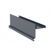 Záveterná lišta RŠ 333, 2 bm, Prefalz hladký, antracit P.10 RAL 7016 Záveterná lišta RŠ 333, 2 bm, Prefalz hladký, antracit P.10 RAL 7016