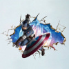 Samolepka na stenu Kapitán Amerika | Marvel 50x70 cm Samolepka na stenu Kapitán Amerika | Marvel 50x70 cm