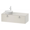 DURAVIT White Tulip závesná skrinka pod umývadlo na dosku vľavo, 1 zásuvka, 1300 x 550 x 408 mm, nordická biela matná, WT4982L3939 DURAVIT White Tulip závesná skrinka pod umývadlo na dosku vľavo, 1 zásuvka, 1300 x 550 x 408 mm, nordická biela matná, WT4982L3939