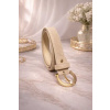 Max Original Leather Dámsky kožený opasok 16 (M-95cm) - Beige - M-95cm Max Original Leather Dámsky kožený opasok 16 (M-95cm) - Beige - M-95cm