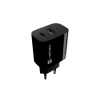 Univerzálna nabíjačka Natec RIBERA 20 W, 1X USB-A + 1X USB-C, čierna, NUC-2397 Univerzálna nabíjačka Natec RIBERA 20 W, 1X USB-A + 1X USB-C, čierna, NUC-2397