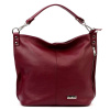 Dámska kožená kabelka MiaMore 01-053 DOLLARO Shopperbag Maroon Holds A4 Dámska kožená kabelka MiaMore 01-053 DOLLARO Shopperbag Maroon Holds A4