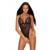 Horúce body Millagro teddy - Obsessive L/XL černá Horúce body Millagro teddy - Obsessive L/XL černá