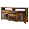 Bighome - Príborník z recyklovaného dreva 190x45x95 viacfarebne lakovaný OLDTIME Bighome - Príborník z recyklovaného dreva 190x45x95 viacfarebne lakovaný OLDTIME
