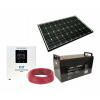 100W solárny panel Solárna sada Invertor + 100Ah (100W solárny panel Solárna sada Invertor + 100Ah) 100W solárny panel Solárna sada Invertor + 100Ah (100W solárny panel Solárna sada Invertor + 100Ah)