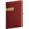 NOTIQUE Týždenný diár Twill 2026, bordó-zlatý, 15 x 21 cm NOTIQUE Týždenný diár Twill 2026, bordó-zlatý, 15 x 21 cm