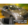 Deflektory na Peugeot 208 Htb 2012-2019 (+zadné) Deflektory na Peugeot 208 Htb 2012-2019 (+zadné)