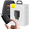 ŁADOWARKA SIECIOWA Baseus Compact Quick Charger CCXJ-B01 20W 1x USB-A 1x USB-C PD 3.0 QC 3.0 CZARNA ŁADOWARKA SIECIOWA Baseus Compact Quick Charger CCXJ-B01 20W 1x USB-A 1x USB-C PD 3.0 QC 3.0 CZARNA