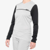 100% RIDECAMP Women's Long Sleeve Jersey Grey/Black - M