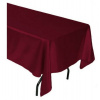 Obrus saténový bordový, 140 x 100 cm Obrus saténový bordový, 140 x 100 cm